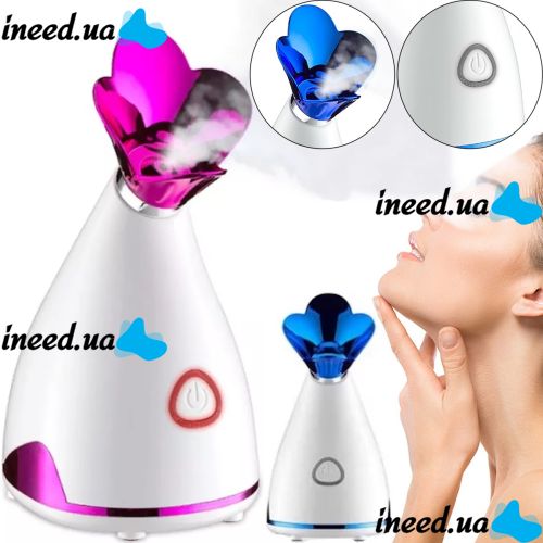 Парова сауна для омолодження та зволоження обличчя з інгалятором Phyopus Facial Ionic Steamer CL-5358, Розпарювач 2в1 з іонізатором для чищення шкіри