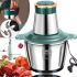 Electric Grinder Grinder Lightning Rainberg RB-2202 1200W with Bowl 2L, Kitchen Blender Combine 4 Knives BT-7019 Stainless steel Green