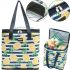 D&T Sanne DT-4243 travel thermal bag for 22 liters for beverage products, Pineapples 32x20x35 cm picnic thermo box cooler for hiking