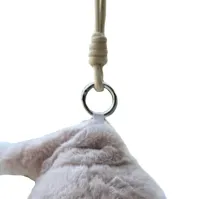 Children's plush surprise toy Labubu Stitch Eat Something 16cm, Soft collectible Labubu Stitch keychain figurine in pajamas for kids