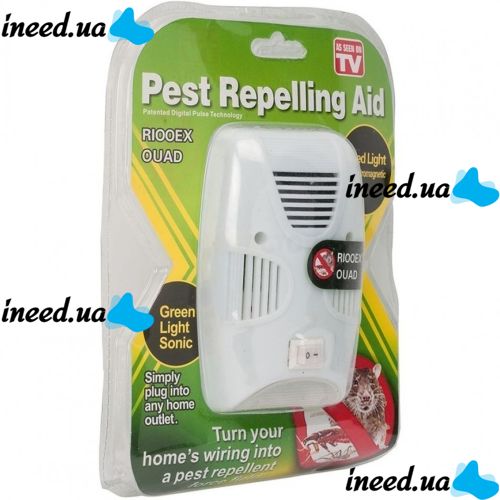 Electromagnetic insect and rodent repeller Pest Repelling Aid Quad a device for killing mice cockroaches mosquitoes a device in an outlet