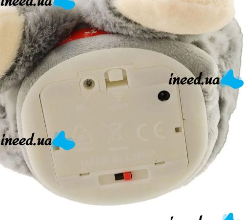 Музичний плюшевий зайчик Repeat Happy Rabbit FJ8888 Grey дитяча м'яка іграшка заєць із підсвічуванням і звуковими ефектами на акумуляторі від USB