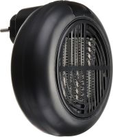 Portable Heater Wonder Heater BD-168 Mini Fan Heater in an Outlet with Thermostat and Timer 900W Mains Plug with Remote Control Black