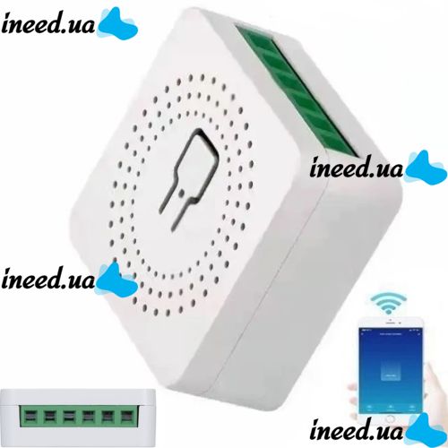 Розумне бездротове міні Wi-Fi релле Smart Home 16A для розумного будинку, бездротовий Автоматичний WiFi вимикач з таймером в систему Розумний будинок