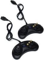 Sega Mega Drive 2 16bit 368 Games Video Game Console with 2 Wireless Joysticks, Sega Mega Drive Wireless Console for AV HDMI TV 