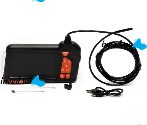 Акумуляторна гнучка камера ендоскоп Inskam Endoscope M40 5.5мм 4.3 дюйма цифровий бороскоп з кабелем 2 м підсвічуванням і монітором для діагностики