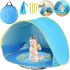 Children's Beach Tent with Pool WM-Baby Pool Gaming Automatic Waterproof Awning with Sun Protection from 3 years old 70x117x79 cm Blue