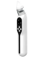 Детский аккумуляторный назальный аспиратор Baby Nasal Aspirator NS-D1004 электрический соплеотсос для носа с насадками и встроенной музыкой от USB
