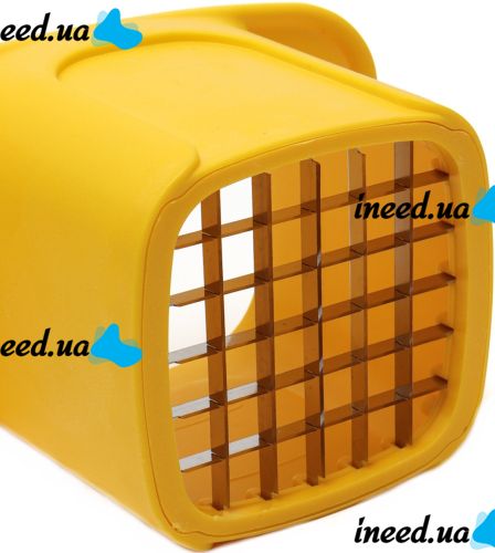Подрібнювач для овочів Vegetable Chopper 2 в 1 кухонна Ручна овочерізка з двома змінними насадками для нарізки картоплі на скибочки і кубики