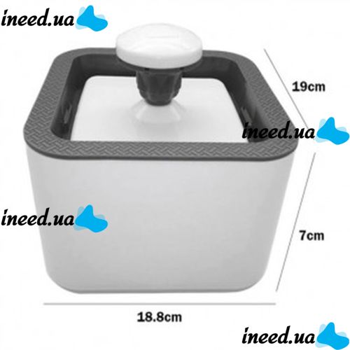 Автоматична поїлка-фонтан для собак і котів Pet Water FOUNTAIN, Безшумна автоматична поїлка для домашніх тварин, Питний фонтан для котів, сірий