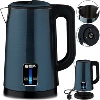 Electric disc kettle Bitek BT-7916B for 2.5 liters 2000W desktop electric kettle Bitek BT7916B with support for thermal mode and auto-off