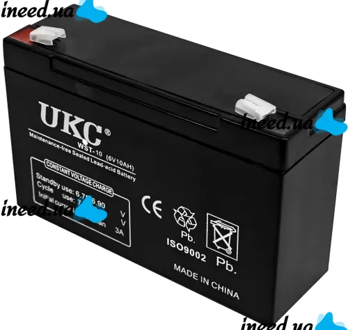 UKC 6V 10Ah WST-10 universal lead-acid battery 6V 10Ah for commercial equipment and toys