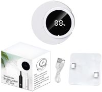 Wall mounted UV Toothbrush Sterilizer Holder YQ-S02 automatic toothbrush holder with UV disinfection and USB display