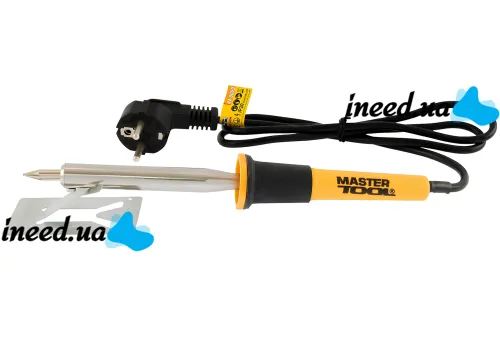 Contact electric soldering iron Mastertool 44-0009 80W electric soldering iron on a stand for joining and soldering parts and wires from the 220V WL-9 network