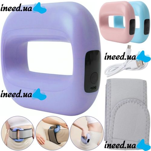 Вібраційне масажне кільце з поясом Massage Ring J15A бездротовий акумуляторний вібромасажер для м'язів усього тіла, ручний масажер 5 режимів