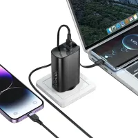 Мережевий зарядний пристрій Hoco J148 PD20W Power Bank 5000 mAh портативний зовнішній акумулятор Type-C повербанк з кабелем і адаптером для зарядки
