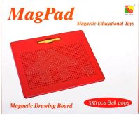 Магнітна дошка для малювання кульками MagPad 1763-1 на 380 магнітів зі стилусом, дитячий розвиваючий Магнітний планшет для творчості TSQ-380