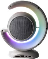 Portable Night Light with Karaoke Lightshow YS-110 Desktop Wireless Lamp with Bluetooth Speaker, Two Microphones and RGB LED Backlight