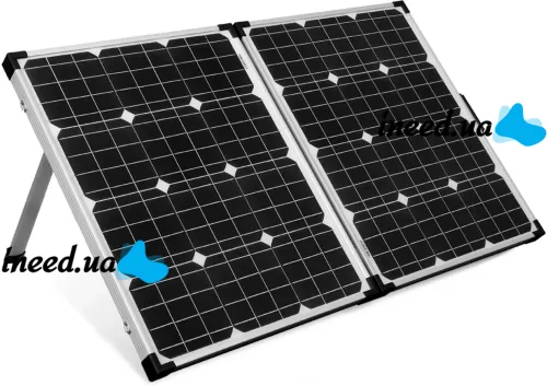Складна полікристалічна сонячна панель Solar Board FOLD 80W 18V 67х45х3.5 см, розкладна сонячна батарея 670х450х35 мм для зарядки від сонця