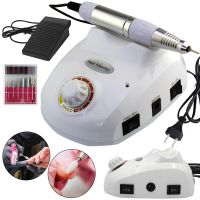 Машинка фрезер для маникюра и педикюра Beauty Nail DM-502 35000 оборотов, электрический аппарат для обработки ногтей с насадками и педалью 