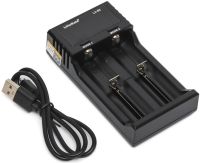 LiitoKala Lii-S2 Battery Charger Universal Charging with LCD Display Indicator for 18650 batteries with 2 USB batteries