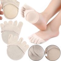 Шкарпетки від мозолів і натоптишів Five Finger Invisible Socks LY-398 силіконові протиковзкі подушки полуноски, накладки від натирання для стопи