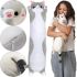 Soft Plush Toy Pillow Cat Baton 50 cm Silver Children's Pillow Cuddle cat, toy Long Antistress cat Baton from 3 years old Gray