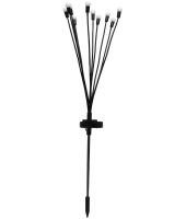 Вуличний садовий світильник Solar Firefly Lamp MH-1018 Світлячки 2 шт. 70 см гнучкі декоративні RGB ліхтарики 10 LED світлодіодів на сонячній батареї