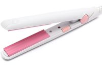 Mini curling iron for hair ProMozer MZ-7052 flat iron for styling and basal volume, travel ceramic curling iron with case 220W MZ7052
