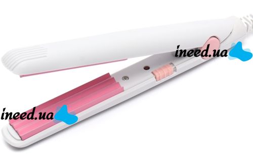 Mini curling iron for hair ProMozer MZ-7052 flat iron for styling and basal volume, travel ceramic curling iron with case 220W MZ7052
