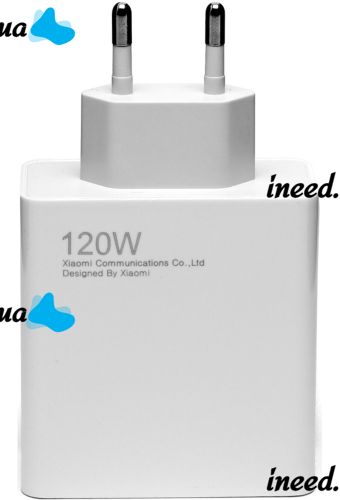 Сетевое зарядное устройство Xiaomi 120W Power Adapter Suit адаптер USB Type-C блок питания с быстрой зарядкой Mi Turbo для телефона 120В Белый
