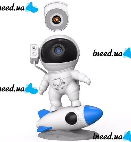 Astronaut Rocket Astronaut BL-07 LED night light projector with starry sky projection, astronaut projector with USB remote control.