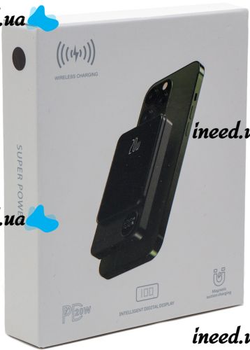Wireless Magnetic Power Bank Power Bank Q9 20W MagSafe 10000 mAh External Battery USB Type-C Lightning Charger for IOS Android