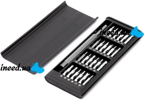 Набір викруток 25 в 1 Phillips Torx Hex Precision DIY з кейсом магнітні біти викрутки для ремонту телефонів міні-чохол набір інструментів викрутка