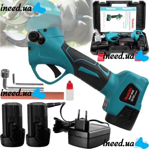 Battery Electric pruner Makita DUP265Z 12V 5AH Li-Ion garden pruner for pruning branches and trees with 2 batteries in a 12V case