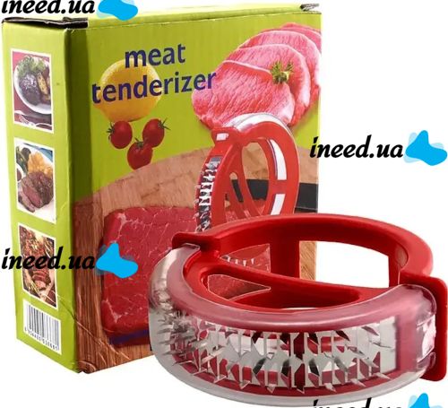Тендерайзер для пом'якшення і обробки м'яса Meat Tenderize XR-2252 кухонний ручний прилад, стейкер размягчитель з голками для відбивання стейків