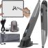Wireless Optical Mouse Pocket Wireless Pen Mouse Fairy Touch Rechargeable Pen 1000 DPI Drawing Remote Control with Micro USB Type-C Adapter Grey