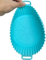 Silicone baking dish Food Grade Silica 880-2 universal round mold with handles 16 cm tray for frying and baking in a deep fryer
