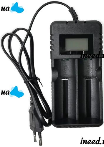 Battery Charger HD-8991B Universal charging for 18650 Li-ion batteries for 2 batteries with a screen from a Ni-MH and Ni-Cd outlet