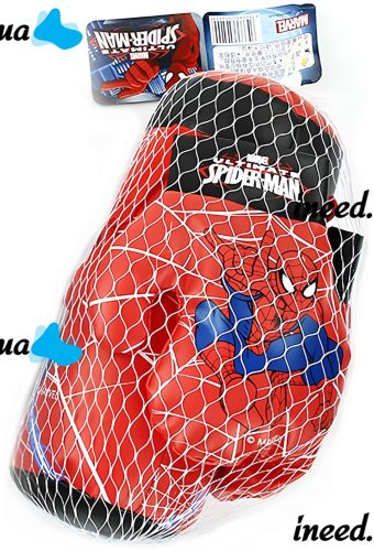 Игровой боксерский набор Disney Marvel Spiderman Kids Boxing Set детская подвесная груша с перчатки, комплект для отработки ударов для бокса от 3-х лет Человек паук