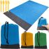 Beach Blanket AND137 150x140 cm waterproof anti-sand beach mat for picnic, travel blanket with cover