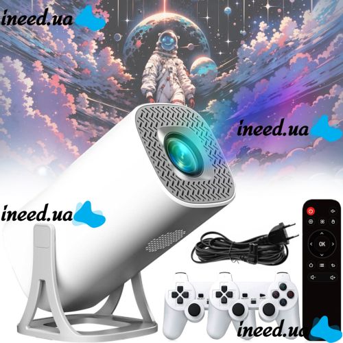 Портативний проектор HD Projector 3D Game Game S40 Max світлодіодний ігровий проектор із джойстиками та пультом 4K домашній кінотеатр із Wi-Fi USB 1.8 ГГц