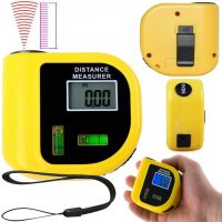 Electronic laser ruler Kronos Top CP-3010 3 in 1 level 18 m, laser rangefinder, construction tape measure for determining accurate measurements Yellow