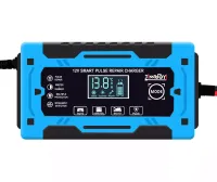 Автомобільний імпульсний пускозарядний АКБ Jinnuoyi Pulse Repair Charger 12V 10A пристрій з LED дисплеєм для зарядки акумуляторів авто 10Ah-200Ah