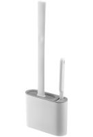 Set of brush and brush Cleaner Toilet Brush RD-5763 hanging Silicone flexible Brush on a stand with a wall mount for cleaning the toilet bowl HA-179