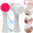 Silicone Facial Cleansing Brush Dual Face Brush TC-300 2 in 1 Double-sided Brush for Delicate Washing and Cleansing of the skin Joko Blend Pink