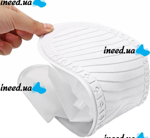 Багаторазові бахіли для взуття Adult Shoe Cover водонепроникні захисні чохли дощовики на блискавці з протектором від дощу і бруду прозорі