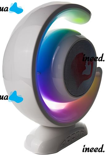Portable Night Light with Karaoke Lightshow YS-110 Desktop Wireless Lamp with Bluetooth Speaker, Two Microphones and RGB LED Backlight