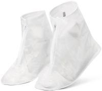 Багаторазові бахіли для взуття Adult Shoe Cover водонепроникні захисні чохли дощовики на блискавці з протектором від дощу і бруду прозорі