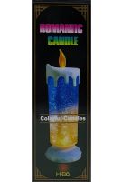 Нічник Свічка Romantic Candle H-86 декоративна Масляна Свічка зі снігом і блискітками, світильник зі світлодіодним LED підсвічуванням на батарейках RGB